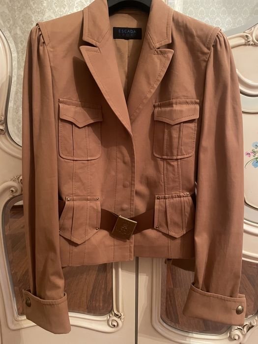 Damen Escada Jacke Beige 