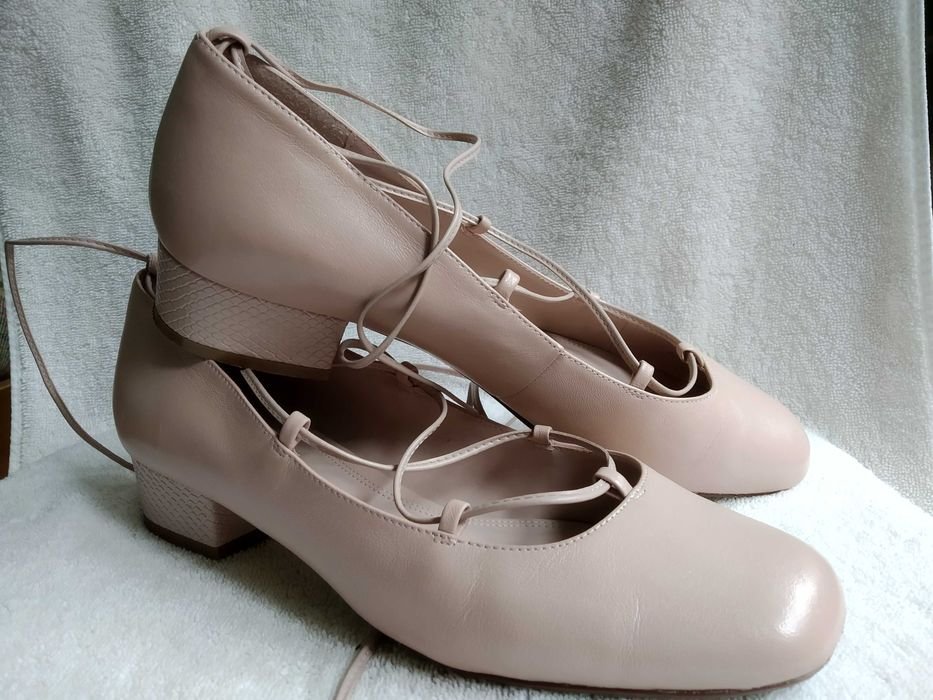 Women Dune London Heels Pink Leather 40