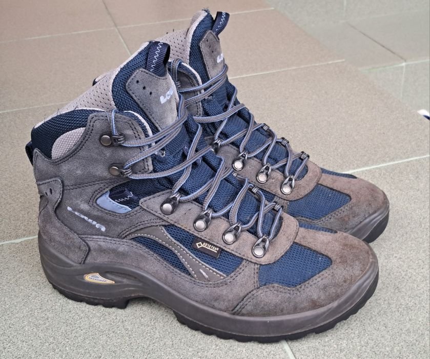 Women Lowa Boots Grey Suede 39.5