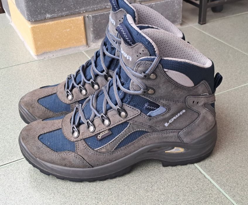 Women Lowa Boots Grey Suede 39.5