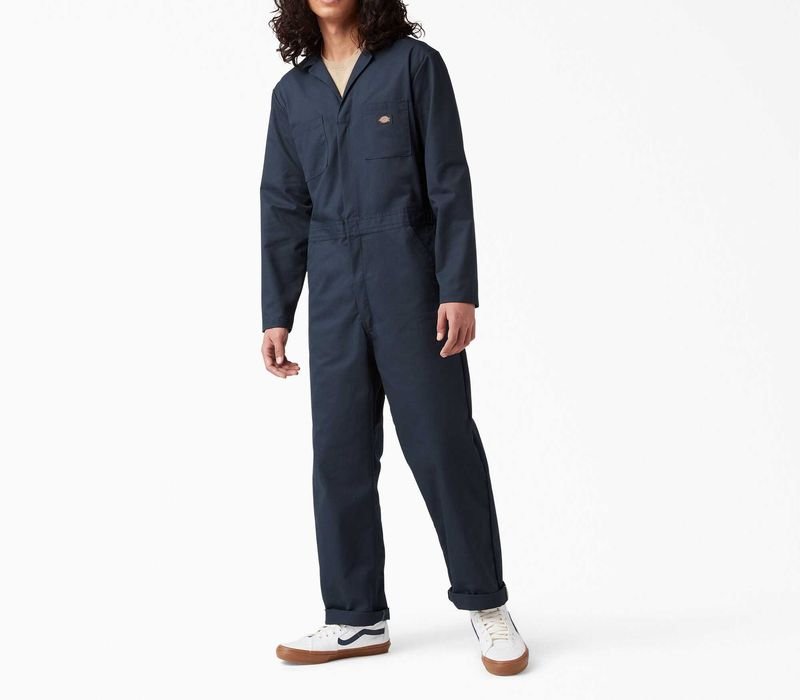Uomo Dickies Pantaloni Blu Navy