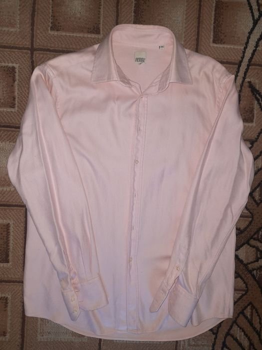 Uomo Gianfranco Ferre Camicia Rosa Cotone 44