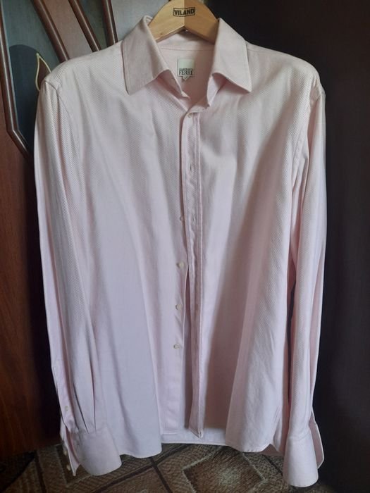 Uomo Gianfranco Ferre Camicia Rosa Cotone 44
