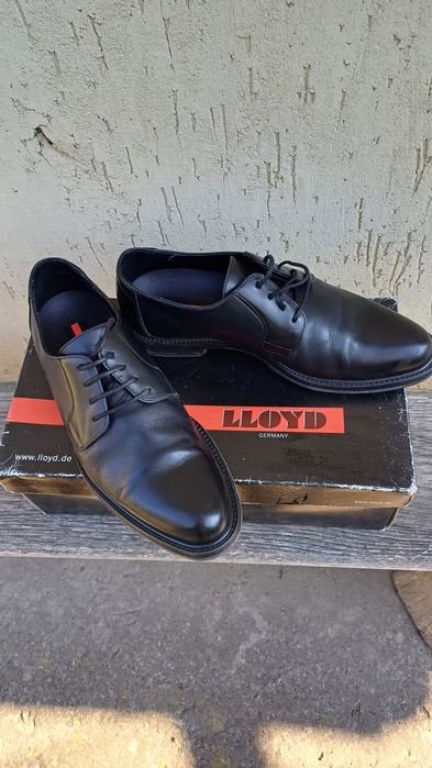 Herren LLOYD Absätze Schwarz Leder 40
