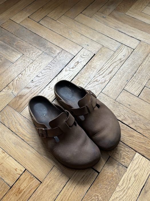 Damen Birkenstock Boston Braun Leder 40