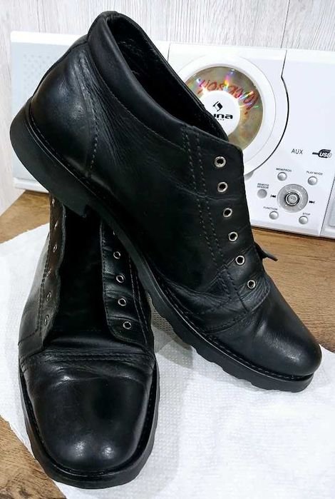 Мужские Carlo Pazolini Черевики Чёрные Кожа 43