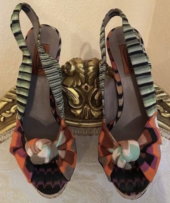 Женские Босоножки Різнокольоровий Текстиль 37