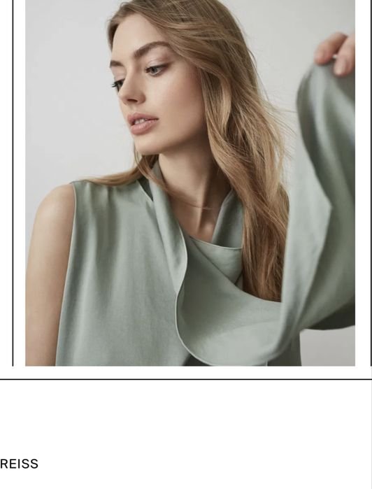 Femme Reiss Chemisier Vert Polyester 38