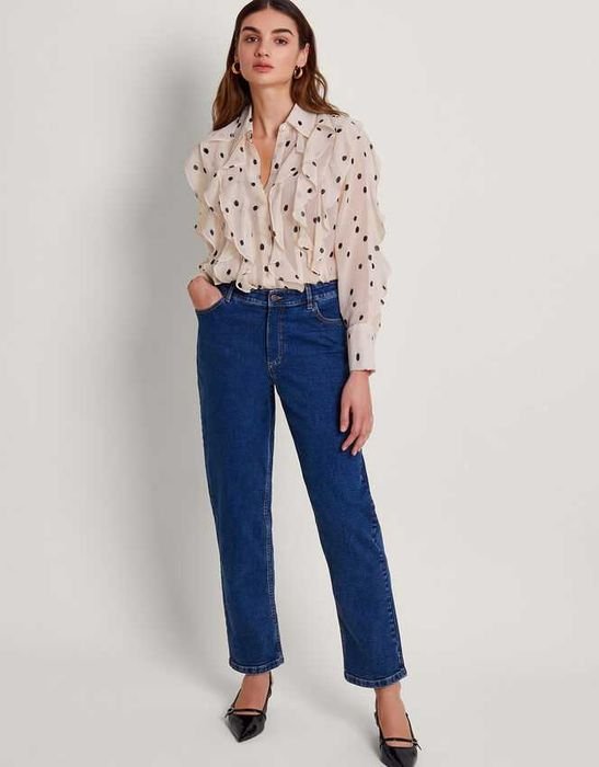 Women Monsoon Shirt White Cotton 38