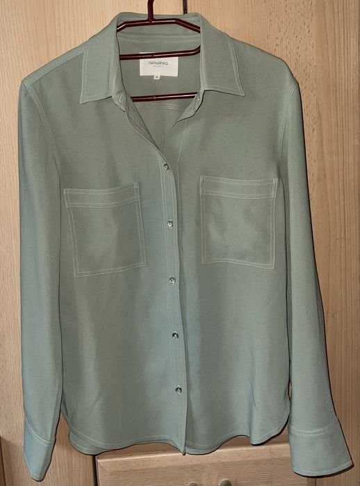 Donna Nanushka Camicia Verde 36