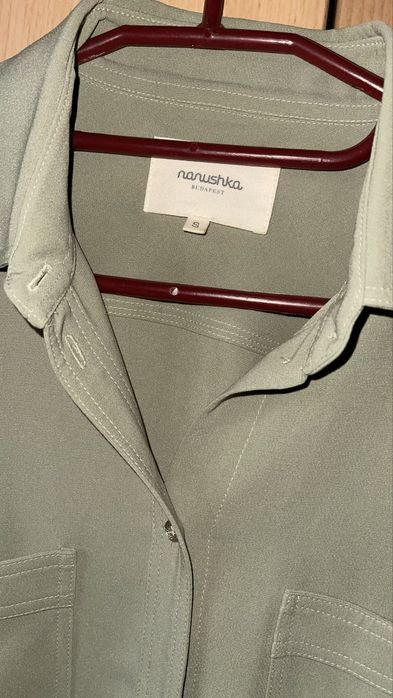 Donna Nanushka Camicia Verde 36