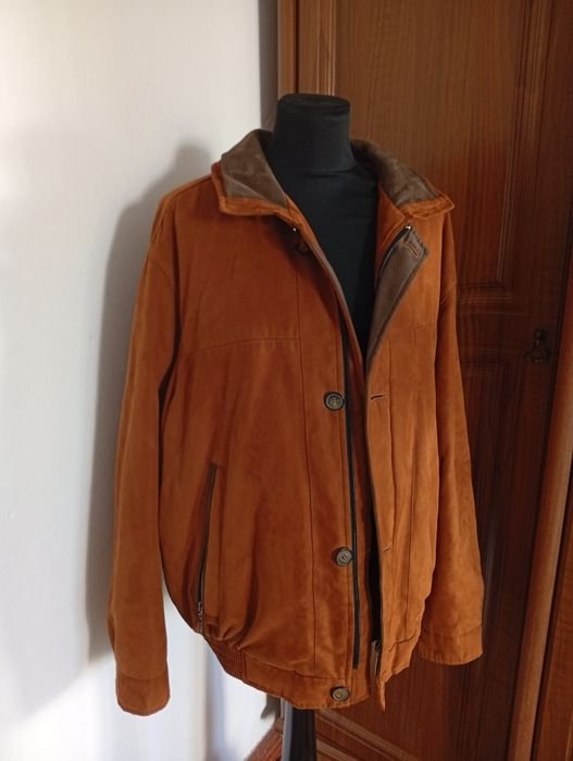 Мужской Morello Бомбер Коричневый Замша 40