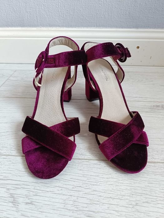 Женские Monsoon Туфли Бордовые Текстиль 38