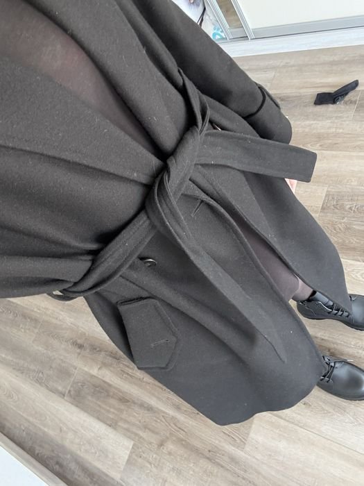 Femme Etam Manteau Noir Laine 40