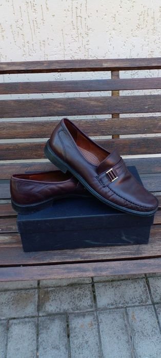 Herren Sioux Slipper Braun Leder 45