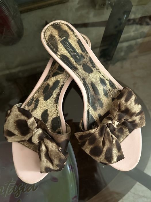 Women Dolce&Gabbana Slippers Brown Textile 38