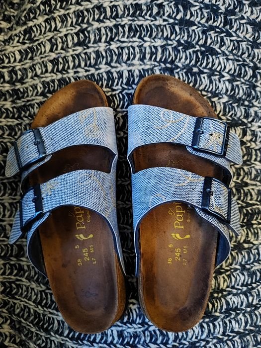 Women Birkenstock Sandals Blue 38.5