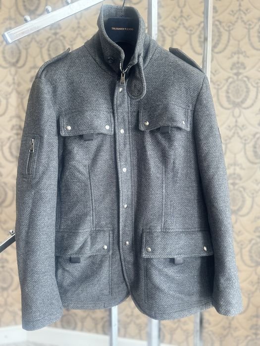 Men Montecore Jacket Grey Wool Cashmere 50