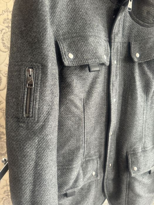 Men Montecore Jacket Grey Wool Cashmere 50