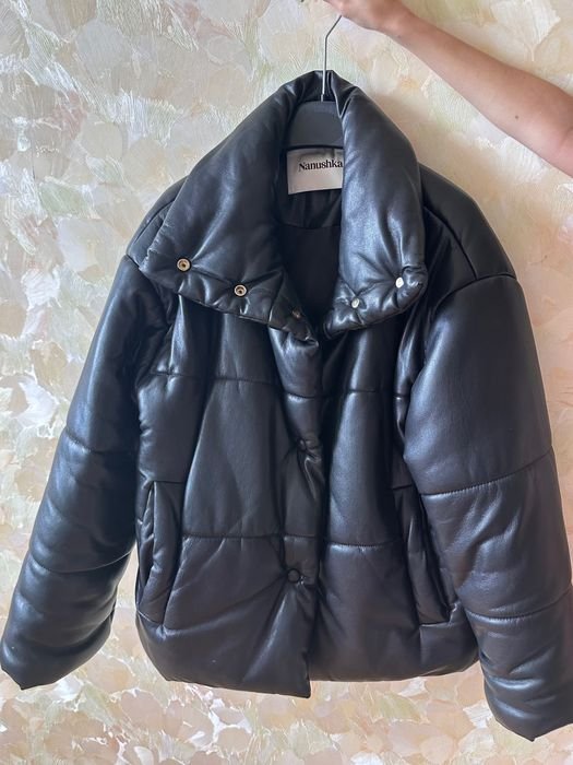 Мужской Nanushka Куртка Чёрный 38