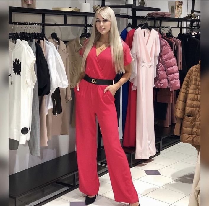 Damen Rinascimento Jumpsuit Fuchsia Polyester 38