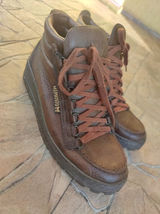 Uomo Mephisto Stivali Marrone Pelle 41