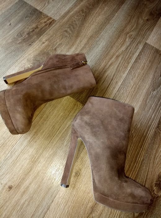 Femme Nine West Bottes Marron Suède 37