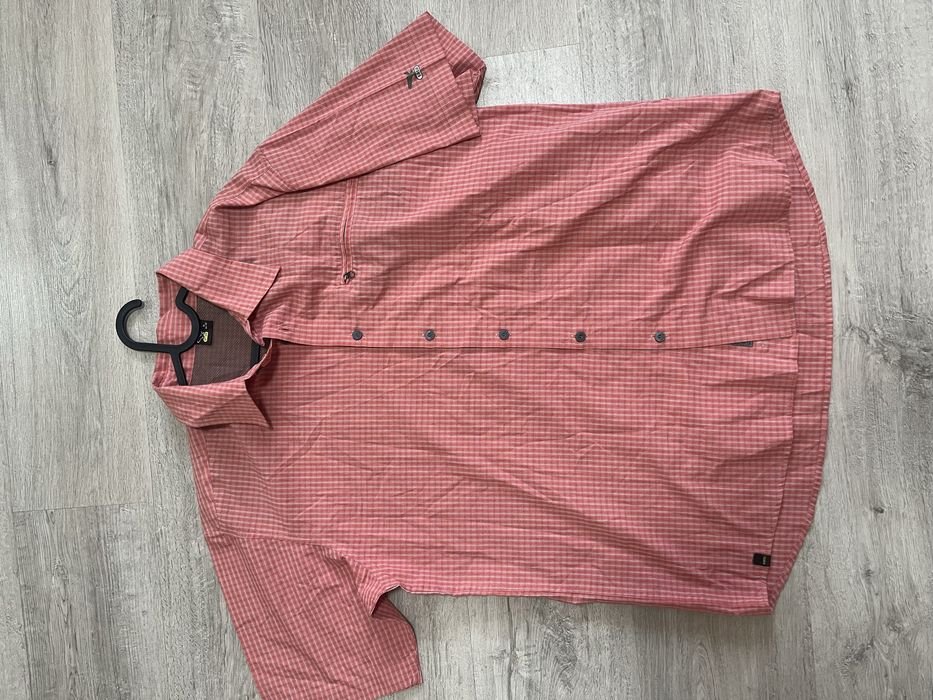 Men Salewa Shirt Red Cotton 40
