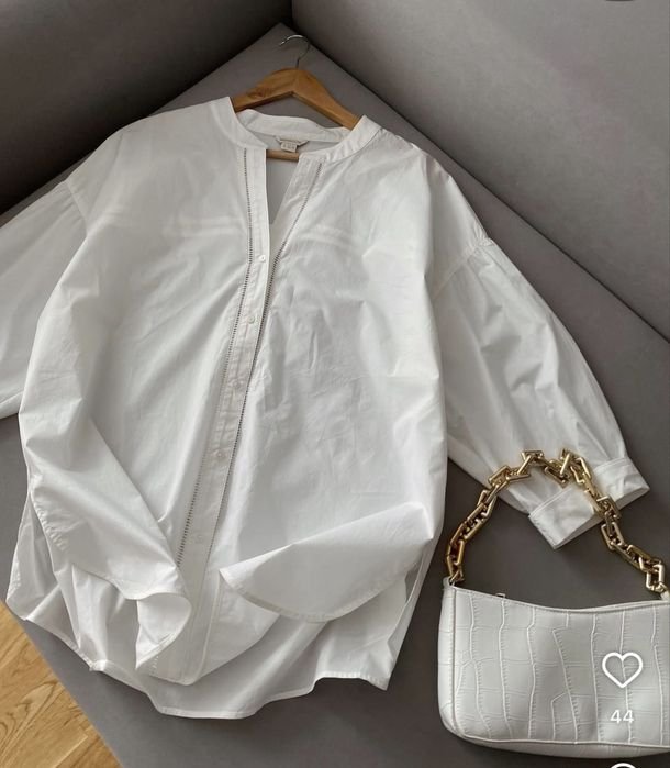 Мужской Monsoon Рубашка Белая Хлопок М-Л