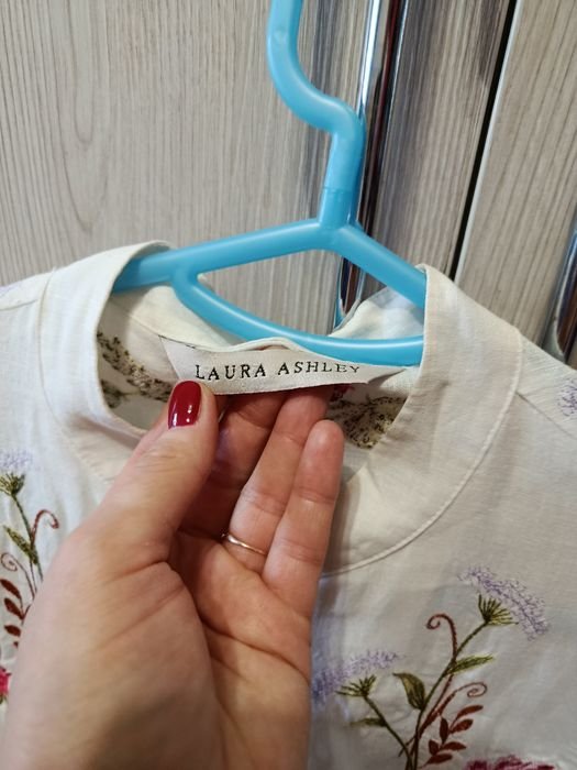 Femme Blouse en Lin Blanche 36