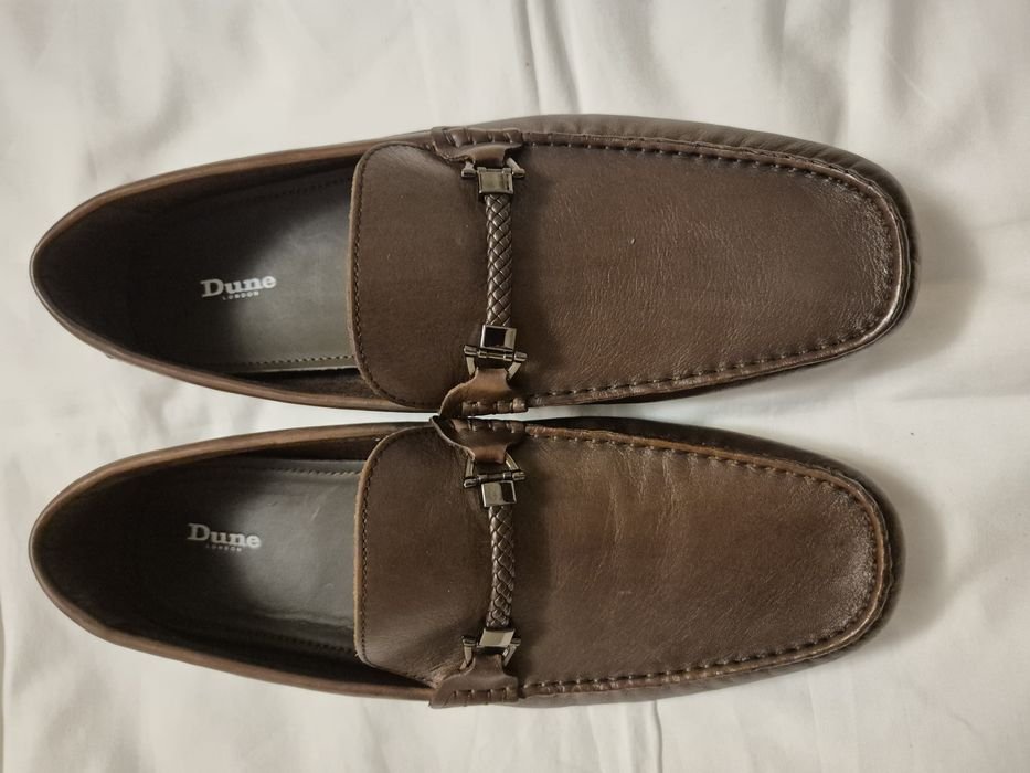 Uomo Dune Tacchi Marrone Pelle 46