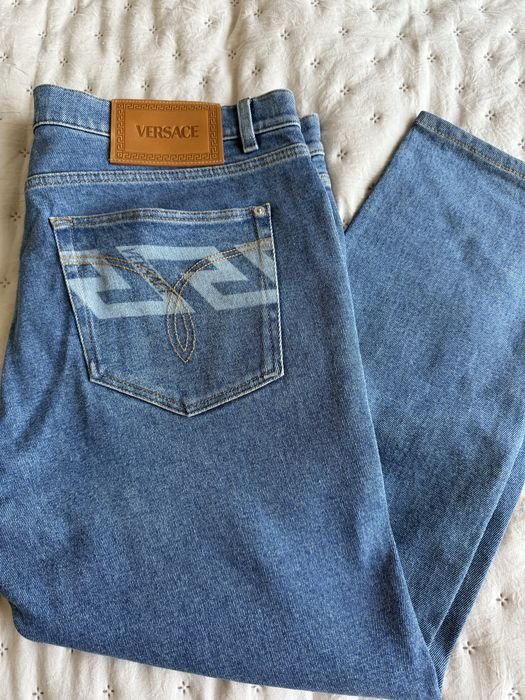 Мужские Versace Джинсы Синие Джинс 38