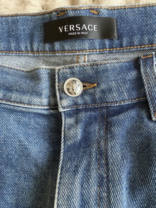 Мужские Versace Джинсы Синие Джинс 38
