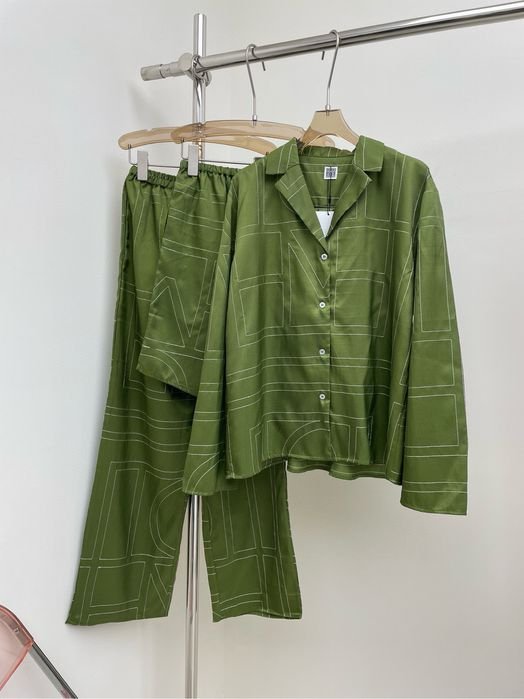 Femme TOTEME Costume Vert Coton 40