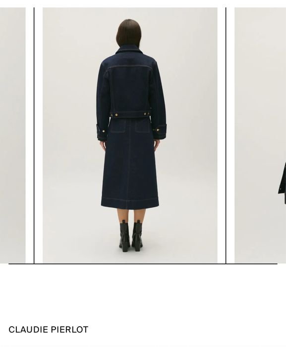 Donna Claudie Pierlot Completo Blu Navy Denim 34