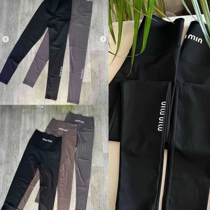 Женские Miu Miu Брюки Чёрные Микродайвинг