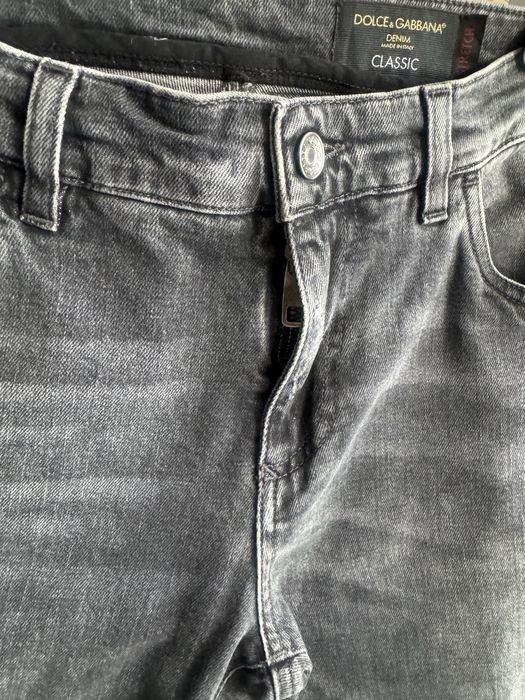 Uomo Dolce and Gabbana Jeans Grigio Denim 42-43