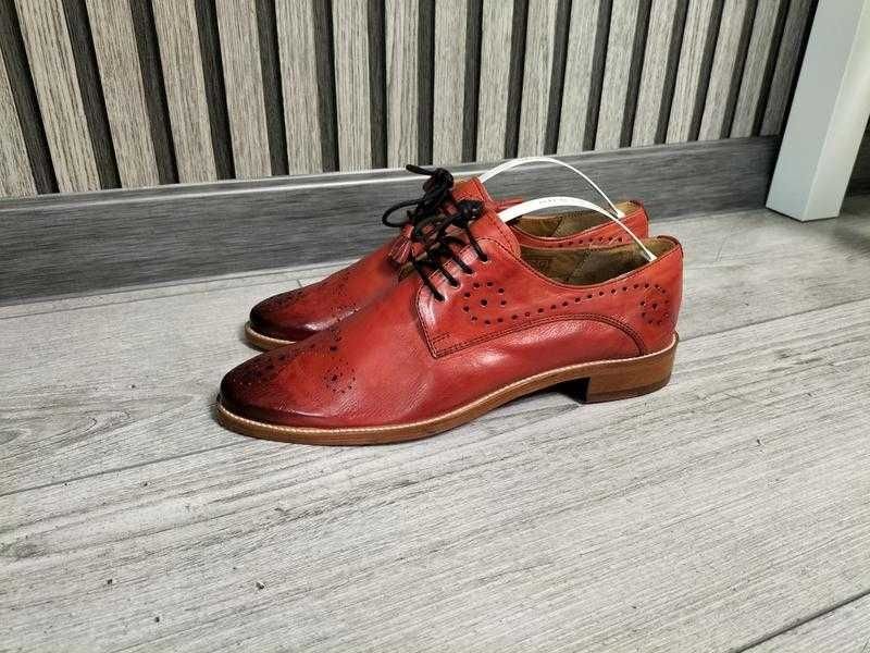 Damen Melvin & Hamilton Absätze Rot Leder 37.5