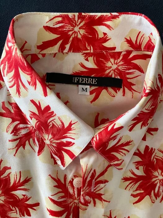 Uomo Gianfranco Ferre Camicia Arancione Viscosa 38