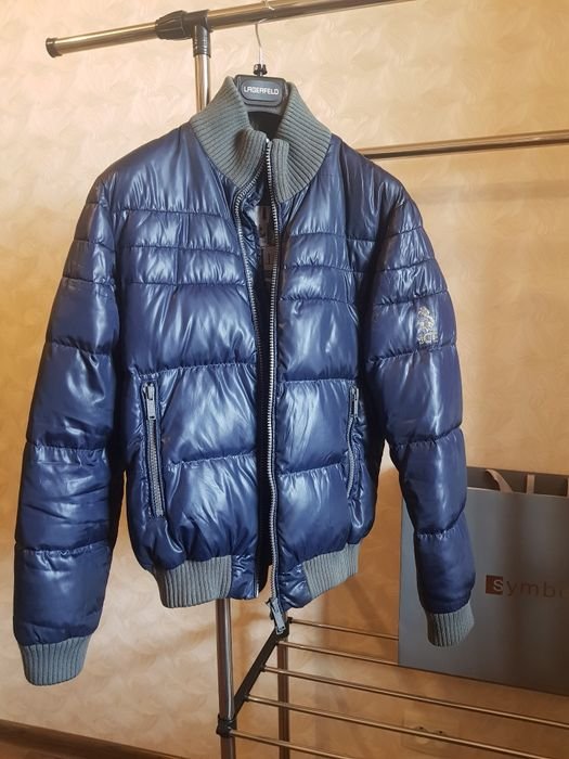Men Iceberg Puffer Jacket Navy 38