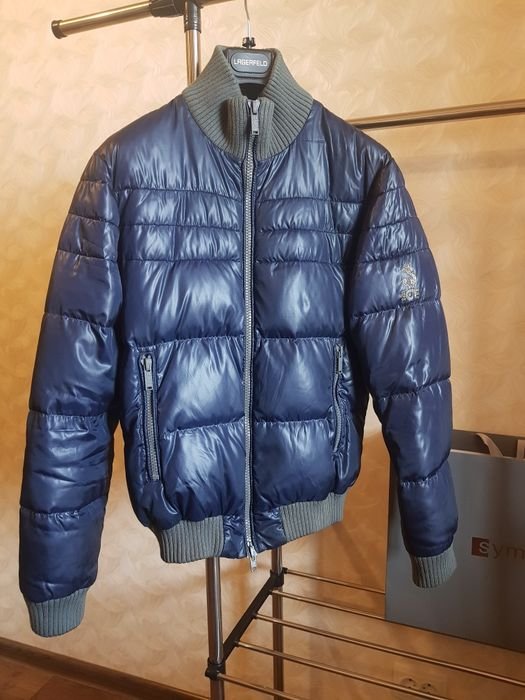 Men Iceberg Puffer Jacket Navy 38