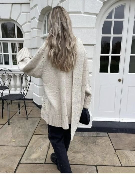 Damen Ganni Pullover Beige Wolle 40