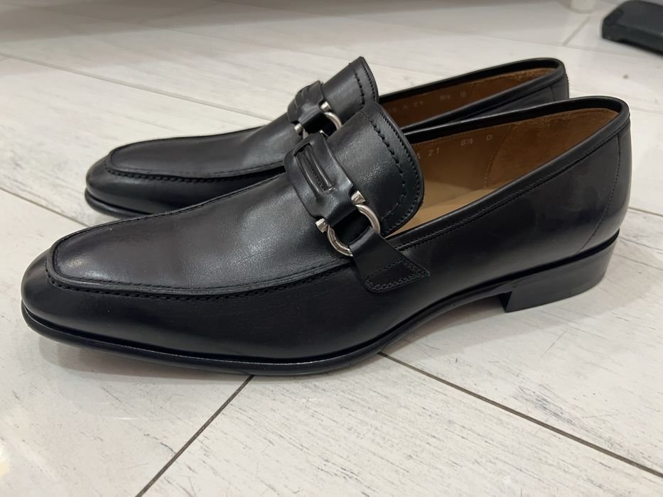 Herren Salvatore Ferragamo Slipper Schwarz Leder