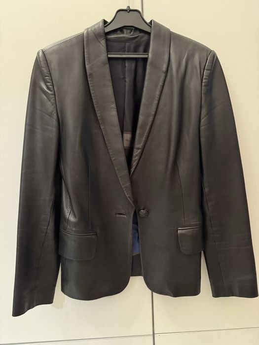 Donna MaxMara Blazer Nero Pelle