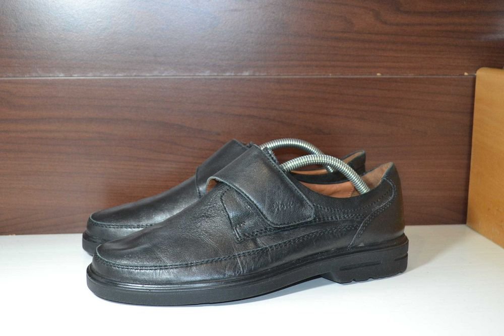 Herren Sioux Absätze Schwarz Leder 42.5