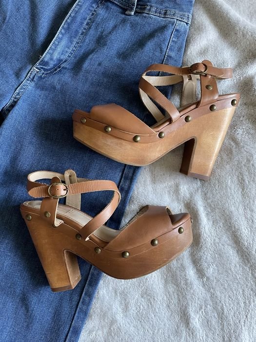 Women Pepe Jeans Heels Brown Leather 37