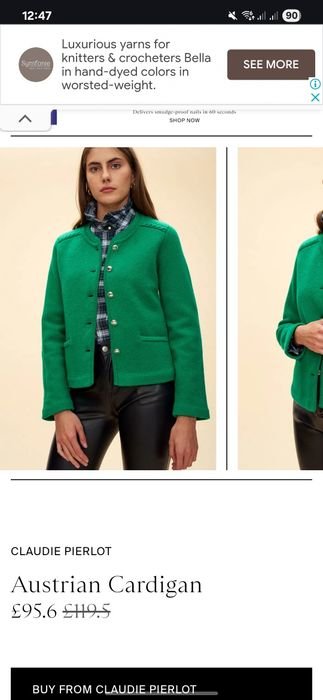 Femme Claudie Pierlot Pull Vert Laine