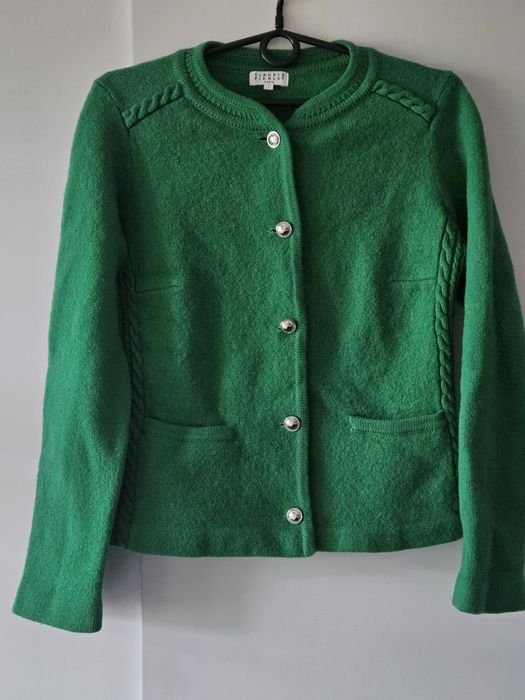 Donna Claudie Pierlot Maglione Verde Lana