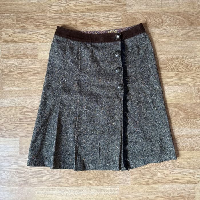 Женская Dolce & Gabbana Спидница Серая Шерсть