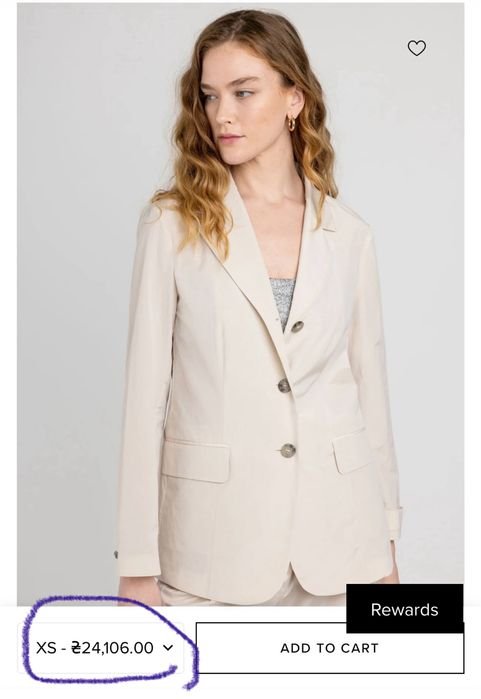 Femme MaxMara Blazer Blanc Coton 38